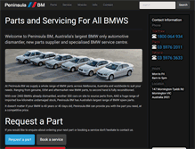 Tablet Screenshot of peninsulabm.com